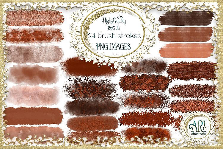 Chocolate Coffee Brown Glitter Brush Strokes 24 PNG Aqua clipart Splashes 