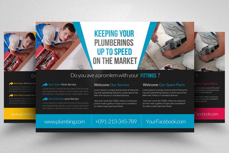 Plumber Service Horizontal Flyer