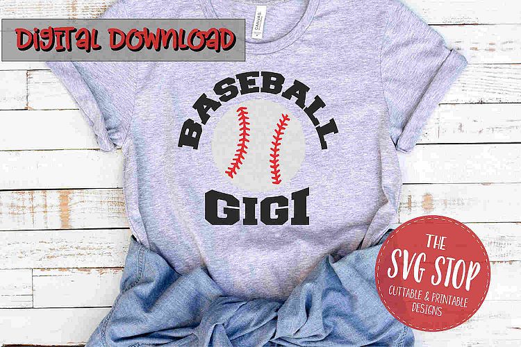 Baseball Gigi -SVG, PNG, DXF