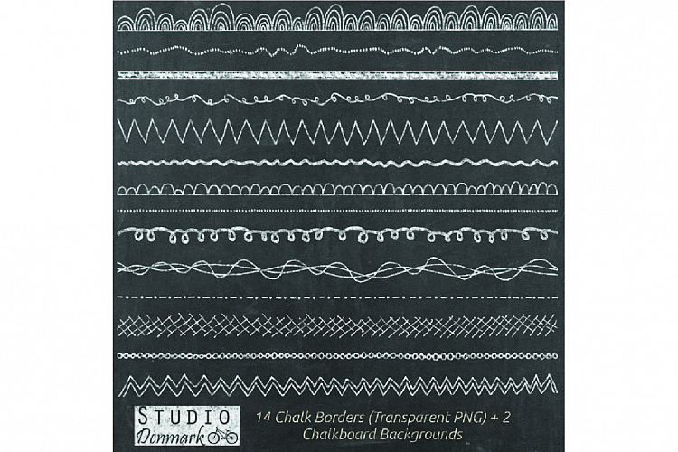 Chalk Borders Clipart - 14 Chalkboard Borders