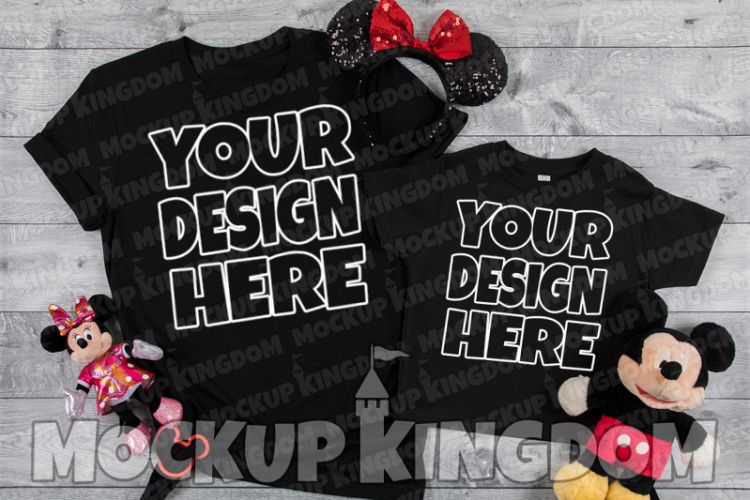 Mommy and Me Mockup, Crew Neck Mockup, Parent Child Mockup