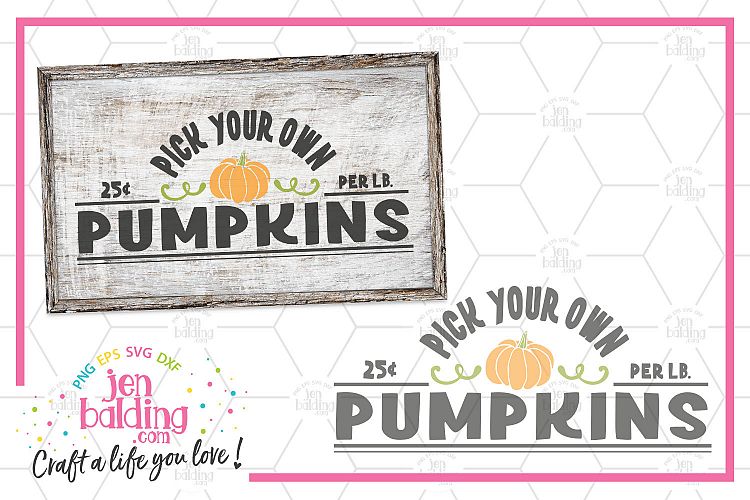 Pick Your Own Pumpkins SVG