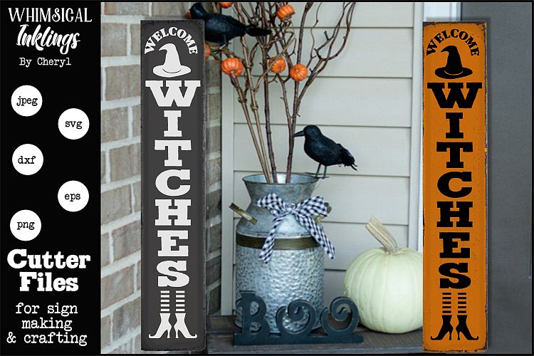 Download Welcome Witches-Vertical Halloween SVG