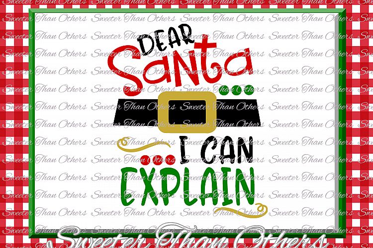 Santa I can Explain Svg Silhouette Christmas svg