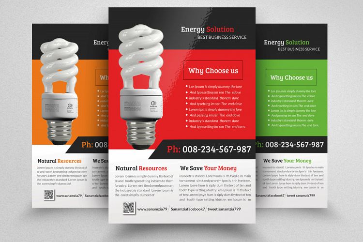 Save Energy Flyer Template