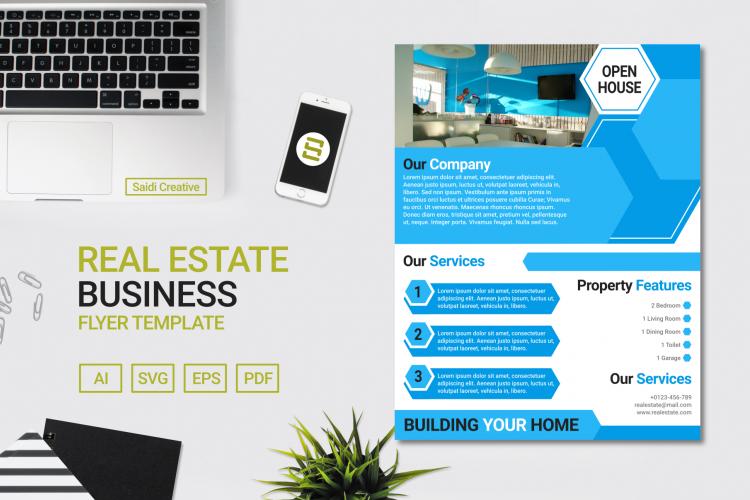Real Estate Business Flyer Template Design | US Flyer Size