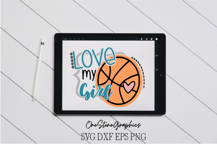 Love My Girl Basketball Svg Basketball Girl Svg Mom Svg 168498 Svgs Design Bundles