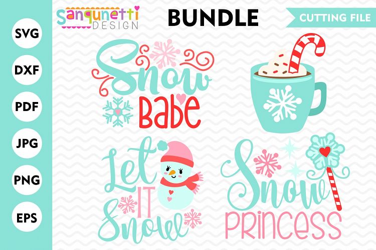 Winter Snow Bundle SVG, winter svg, Christmas svg