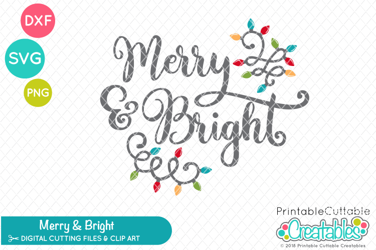Merry & Bright SVG