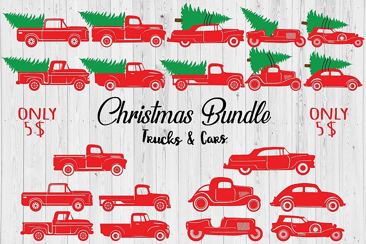 Christmas Trucks & Cars Bundle