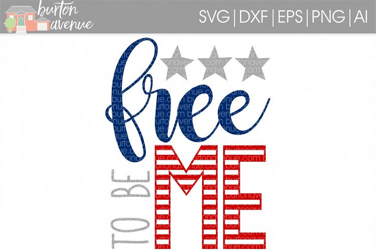 Free to be Me SVG Cut File for Silhouette, Cricut, Electronic Cutters