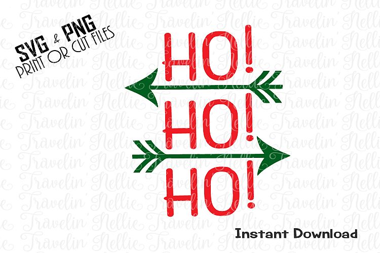 Ho Ho Ho Svg Christmas Santa Winter Holiday Cut File
