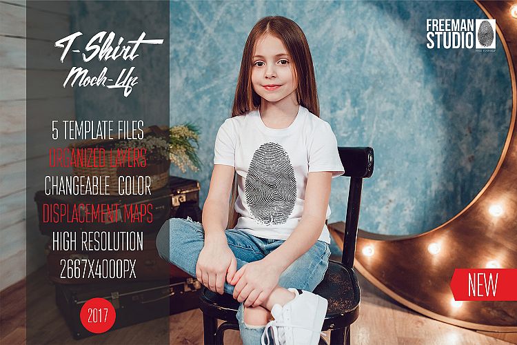 Kids T-Shirt Mock-Up Vol.1 2017