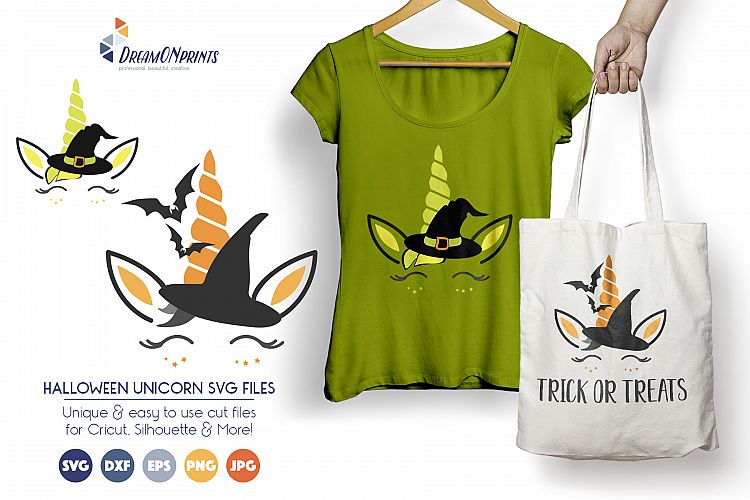 Halloween Unicorn SVG Cut Files