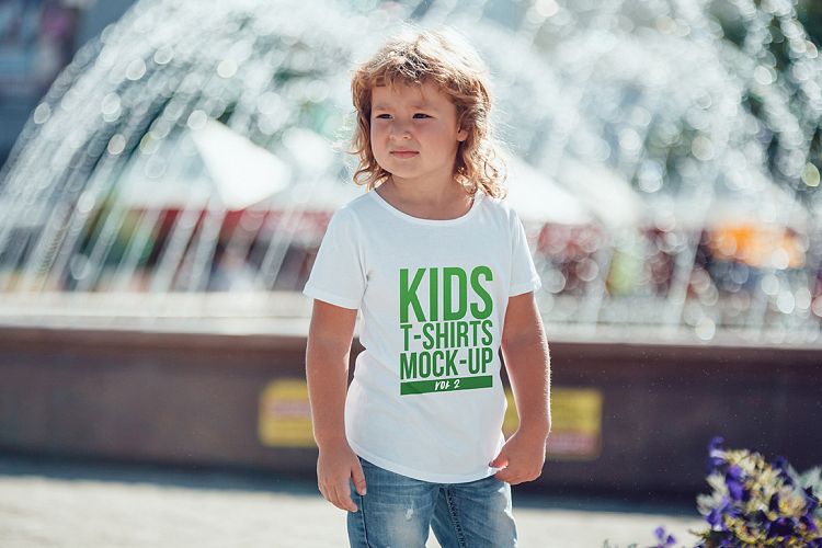 Kids T-Shirt Mock-Up Vol 2