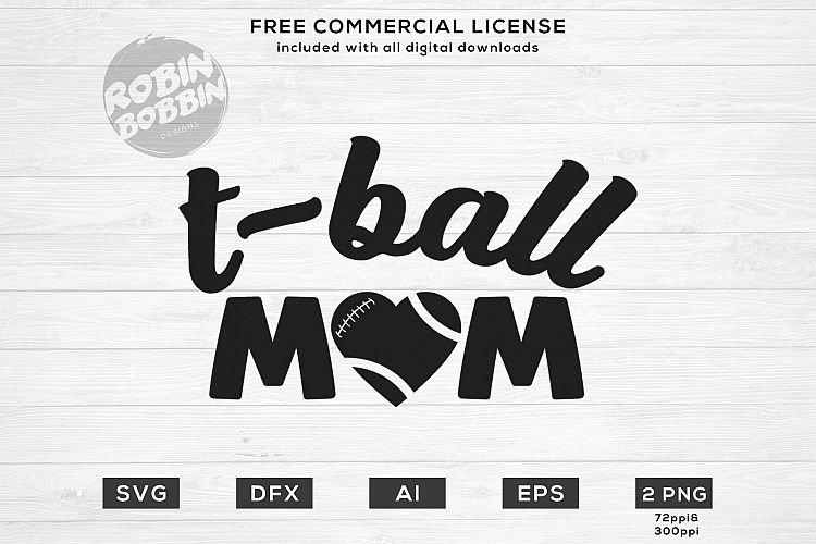 T-Ball Mom - Design for T-Shirt, Hoodies, Mugs and more