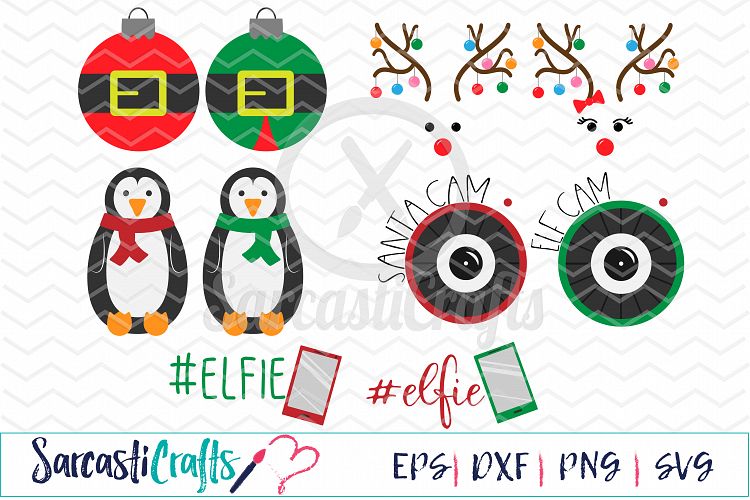 Christmas Graphics Bundle - Digital Printable - Cuttable File - Digital Download - SVG EPS PNG DXF 