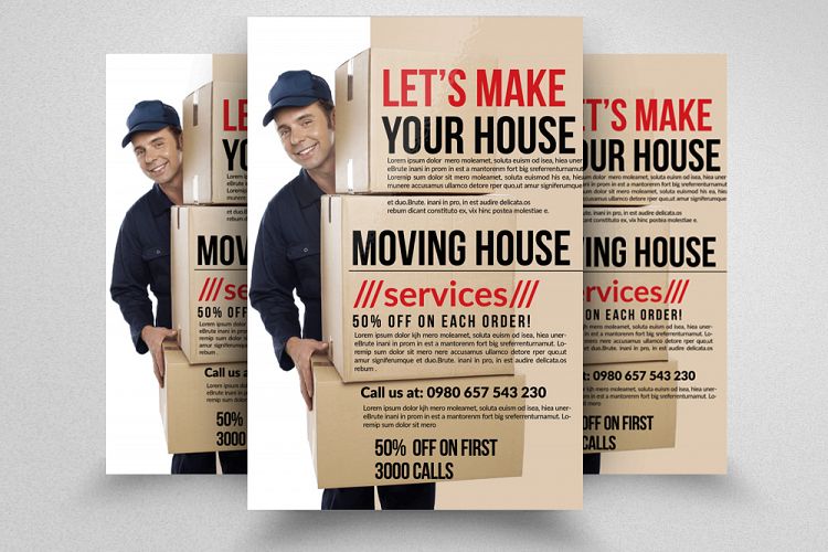 Moving House Service Flyer