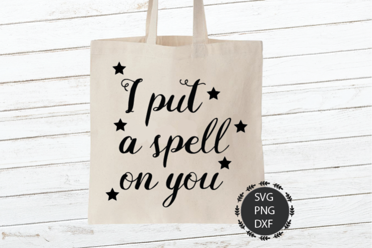 I put a spell on you Svg, Png, Dxf