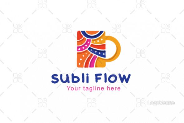 Subli Flow - Sublimation Mug Logo Template