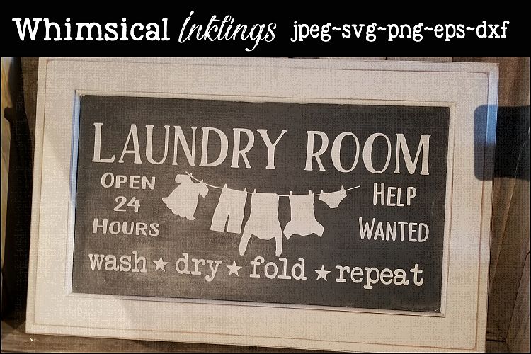 Laundry Room Help Wanted SVG