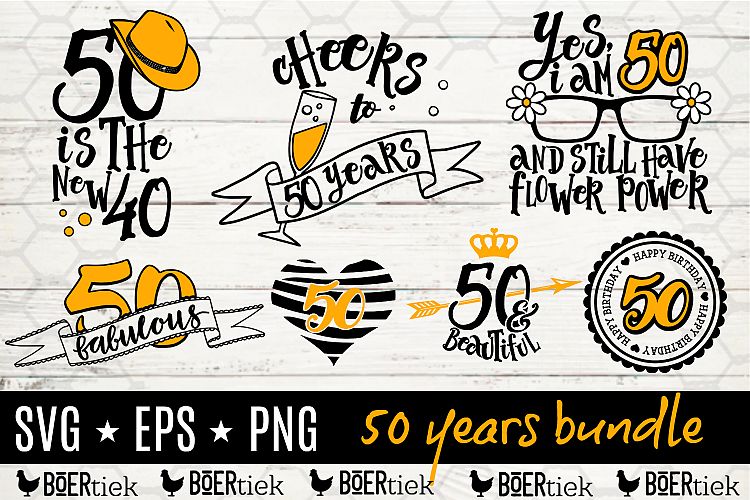 50 years bundle, SVG files