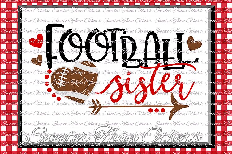 Football SVG, Football Sister Svg