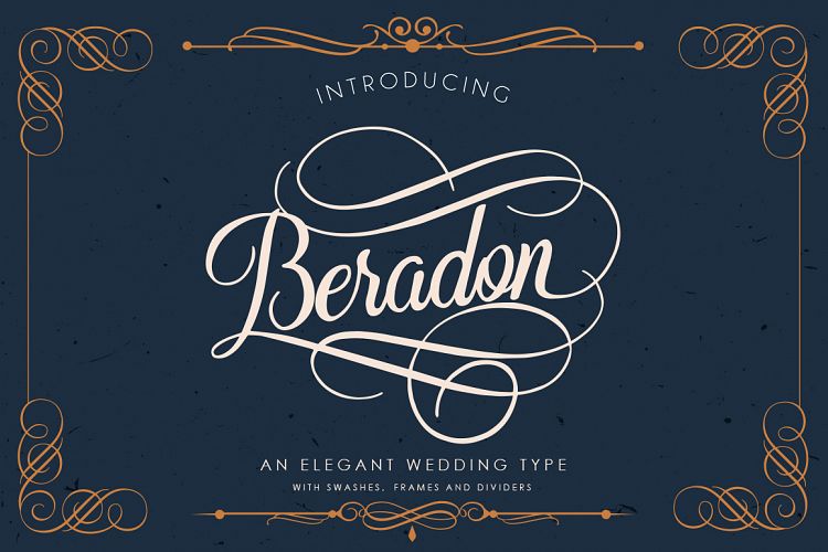 Beradon Script - Elegant Wedding font