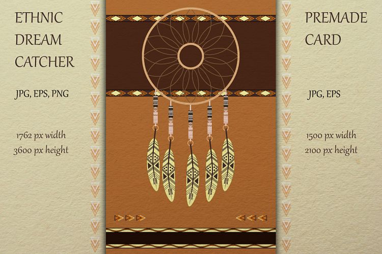 Big stylish ethnic dream catcher