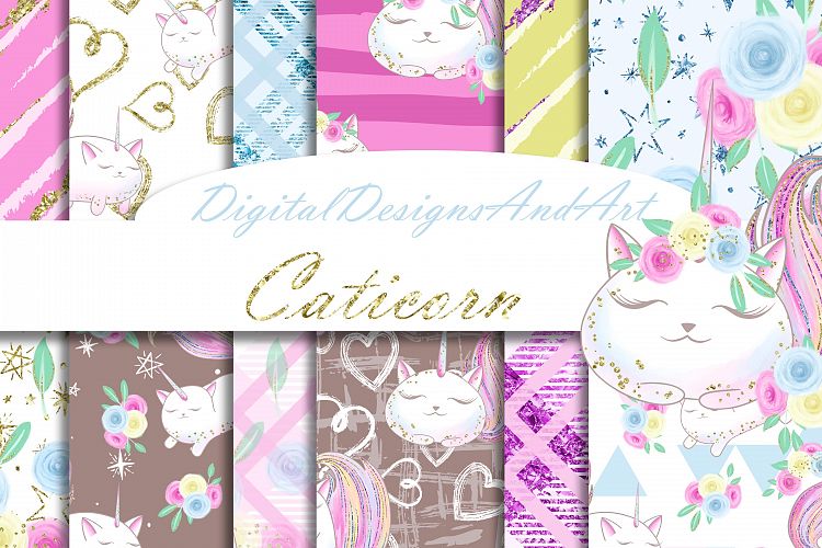 Caticorn digital paper