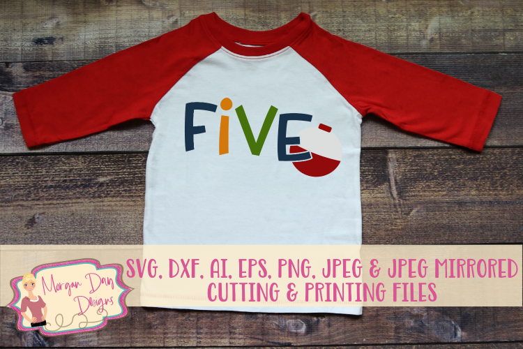 Fifth Birthday SVG, DXF, AI, EPS, PNG, JPEG