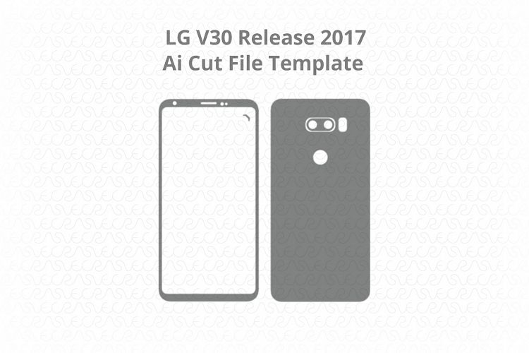 LG V30 Vinyl Skin Vector Cut File Template 2017