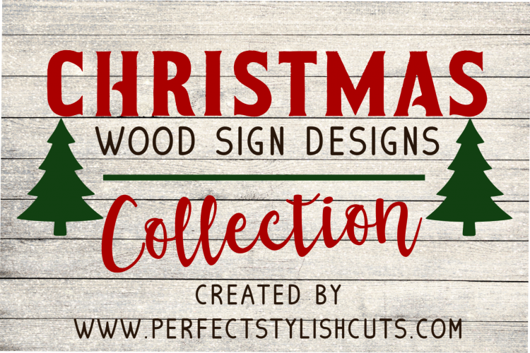 Christmas Wood Sign Designs Collection - Christmas SVG Files