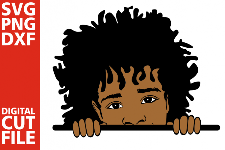 Download Peeking Black Boy svg, Kids svg, Afro Hair, Dreadlocks svg (357460) | SVGs | Design Bundles