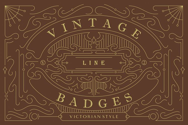 Vintage Line Badges Vol. 2