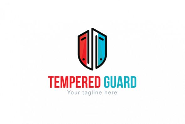 Tempered Guard - Mobile Protection Glass Manufacturing Stock Logo Template