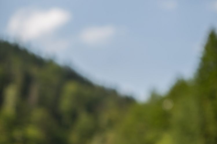 Blurred mountains view
