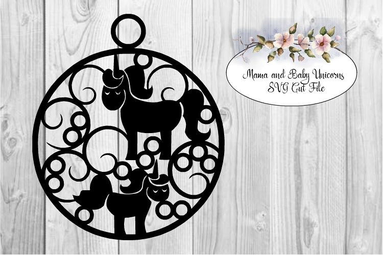Mama and Baby Unicorns, SVG Cutting File