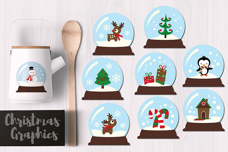 Christmas Snowglobes Clip art Graphics