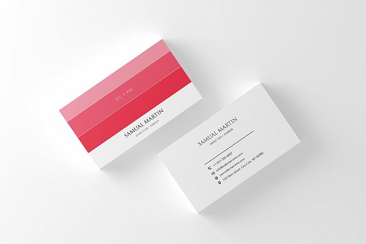 Beautiful Colours Modern Art Business Card
