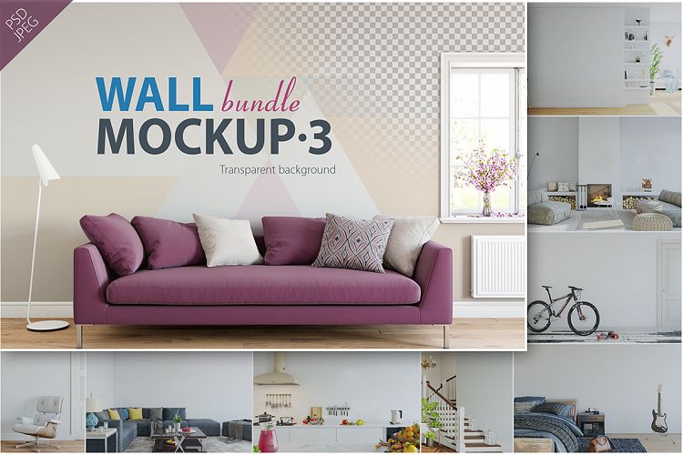 Wall Mockup - Bundle Vol. 3