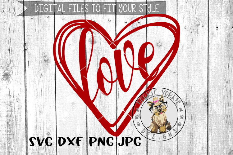 Love Heart - SVG cut file