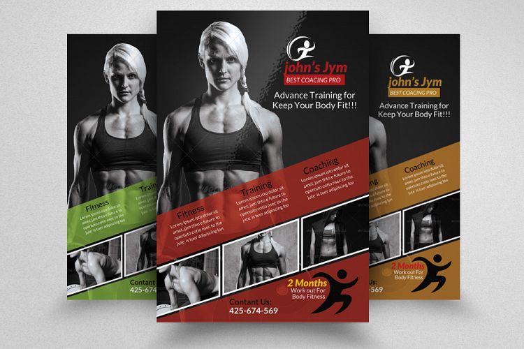 Body Fitness Club Flyer Template