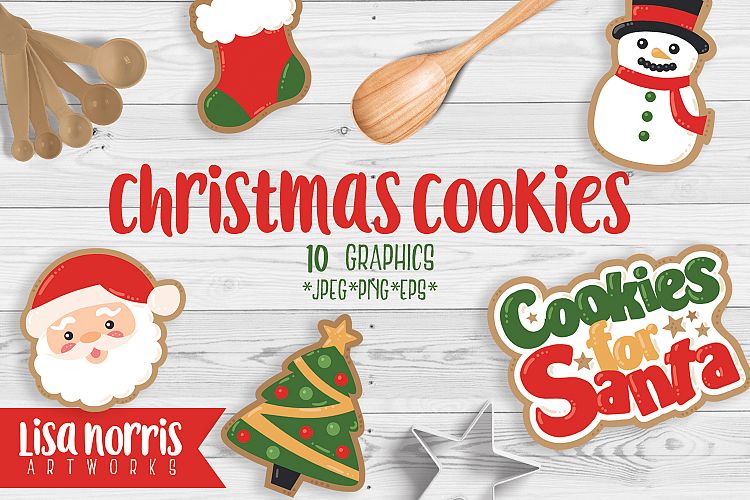 Christmas Cookies Clip Art Graphics