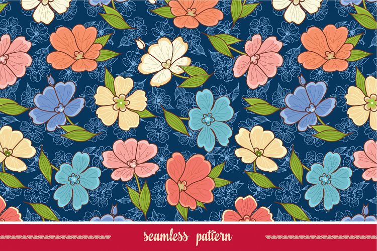 Flower seamless pattern