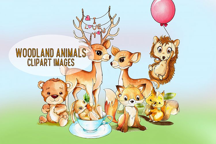 Woodland Animals Clipart Images by Whimseez