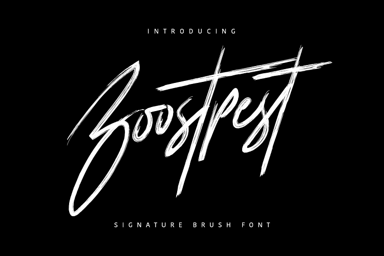Boostpest Signature Brush Font