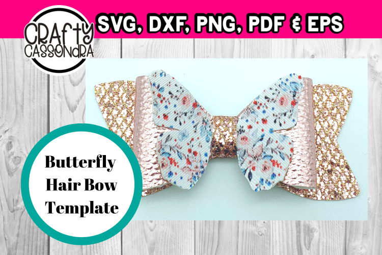 Download Hair bow svg template file . Butterfly hair bow 2 . DIY svg