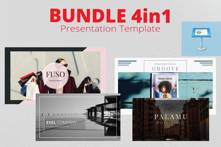 4in1 Bundle Keynote Template