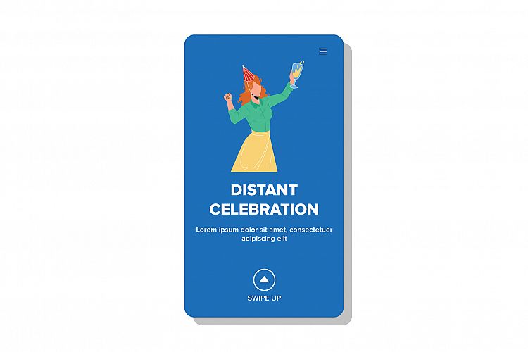 Distant Celebration Birthday Or Christmas Vector example image 1